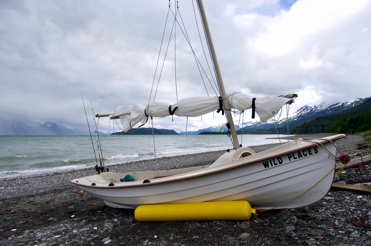 Gig Harbor Boat Works Salish Voyager with Beach Roller from Duckworks